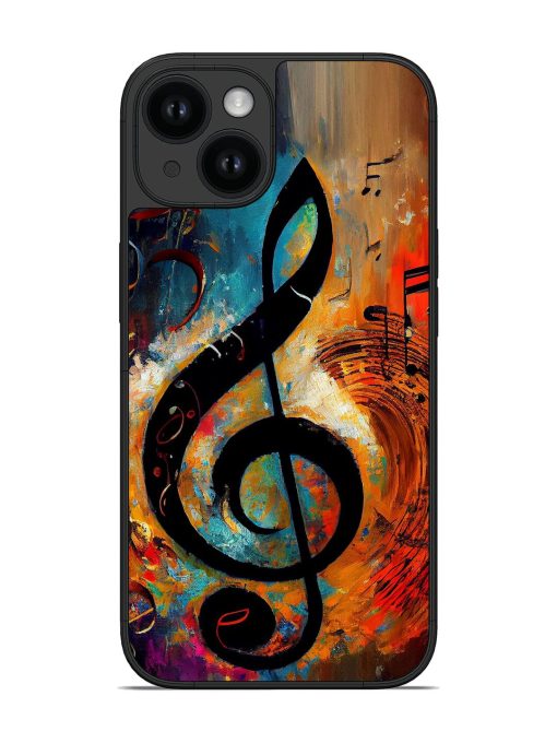 Music Notes Painting Glossy Soft Edge Case