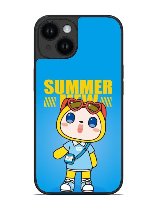 Summer Mew Cartoon Glossy Soft Edge Case