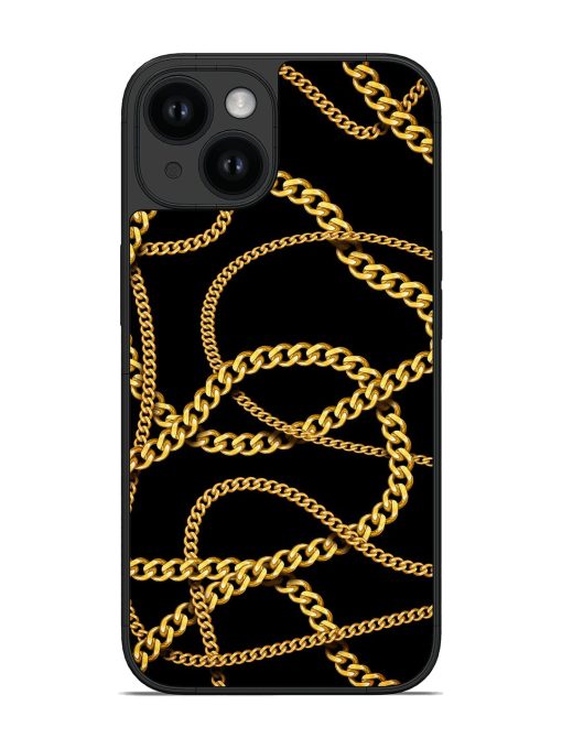 Decorative Golde Chain Glossy Soft Edge Case