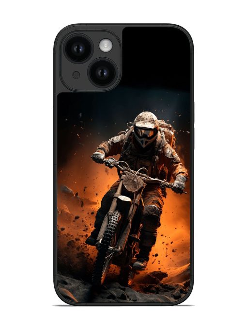 Motorcycle Stunt Art Glossy Soft Edge Case