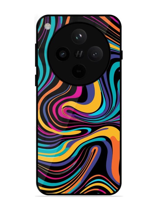 Psychedelic Swirl Glossy Soft Edge Case for Oppo Find X8