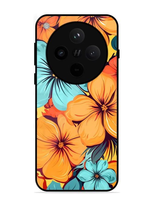 Tropical Bloom Glossy Soft Edge Case for Oppo Find X8