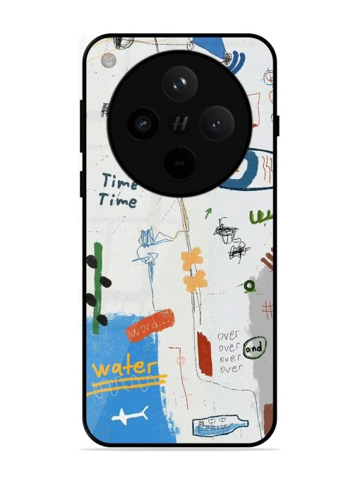 Mind Map Madness Glossy Soft Edge Case for Oppo Find X8