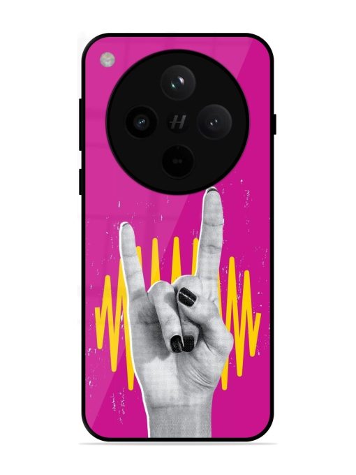 Rock Hand Glossy Soft Edge Case for Oppo Find X8