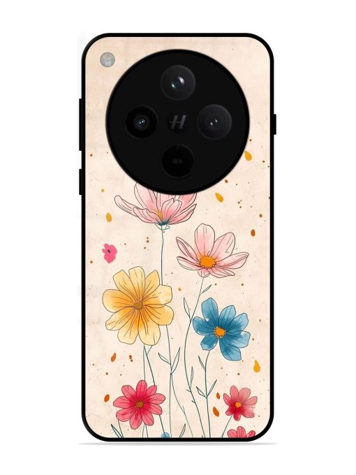 Delicate Bloom Glossy Soft Edge Case for Oppo Find X8
