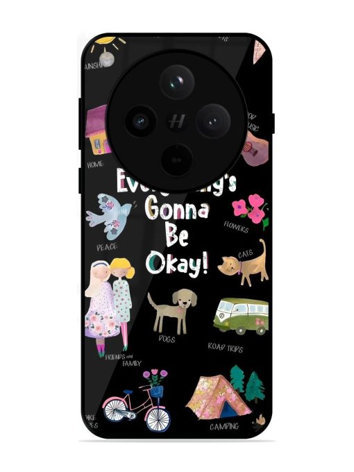 Everything'S Gonna Be Okay Glossy Soft Edge Case for Oppo Find X8