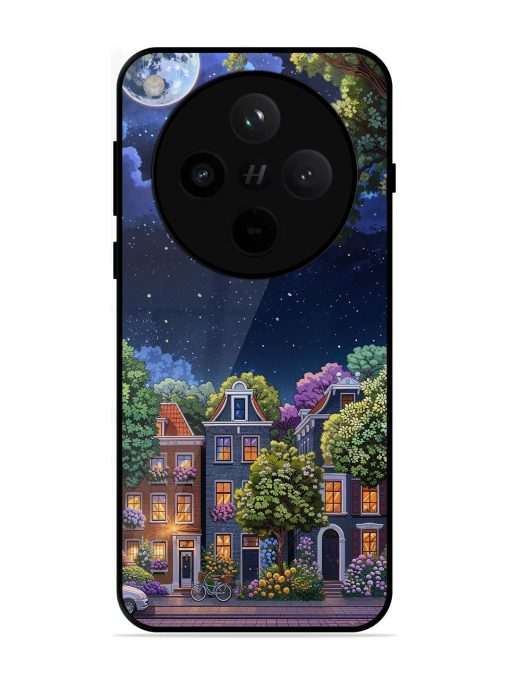 Moonlit Streets Glossy Soft Edge Case for Oppo Find X8