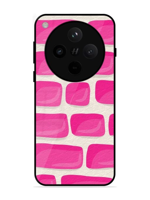Pink Brick Wall Glossy Soft Edge Case for Oppo Find X8