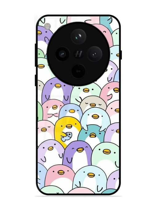 Penguin Party Glossy Soft Edge Case for Oppo Find X8