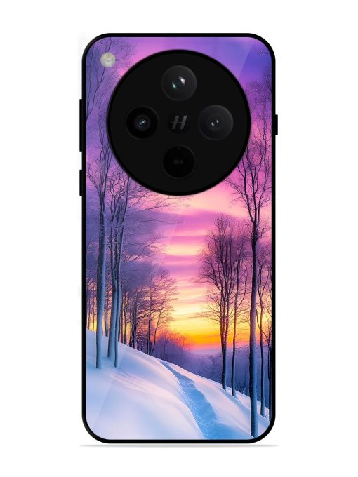 Winter'S Purple Haze Glossy Soft Edge Case for Oppo Find X8