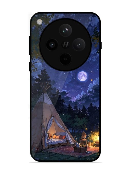 Moonlight Camping Glossy Soft Edge Case for Oppo Find X8