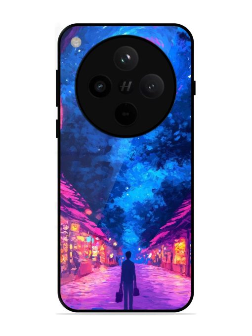 Neon Nightscape Glossy Soft Edge Case for Oppo Find X8