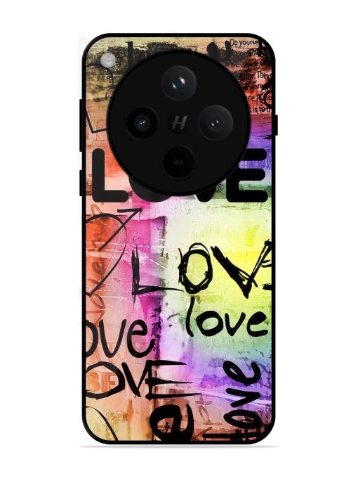 Love Graffiti Glossy Soft Edge Case for Oppo Find X8