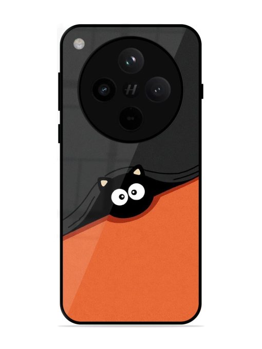 Peek-A-Boo Kitty Glossy Soft Edge Case for Oppo Find X8