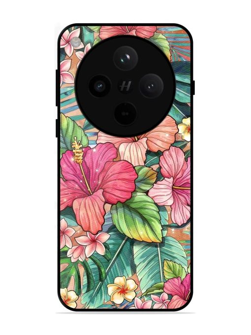 Tropical Tapestry Glossy Soft Edge Case for Oppo Find X8