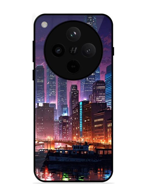 Neon Nightscape Glossy Soft Edge Case for Oppo Find X8