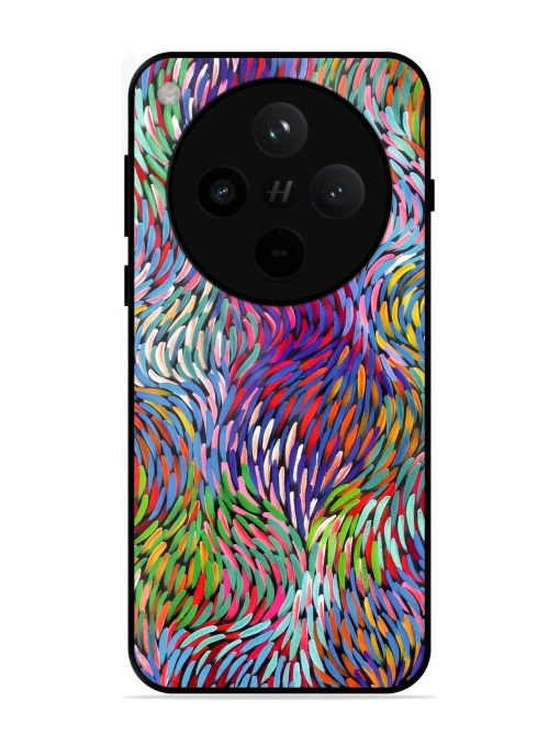 Vibrant Waves Glossy Soft Edge Case for Oppo Find X8