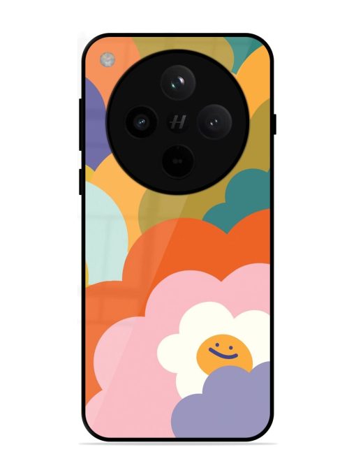 Happy Flower Power Glossy Soft Edge Case for Oppo Find X8