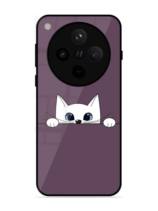 Peek-A-Boo Kitty Glossy Soft Edge Case for Oppo Find X8