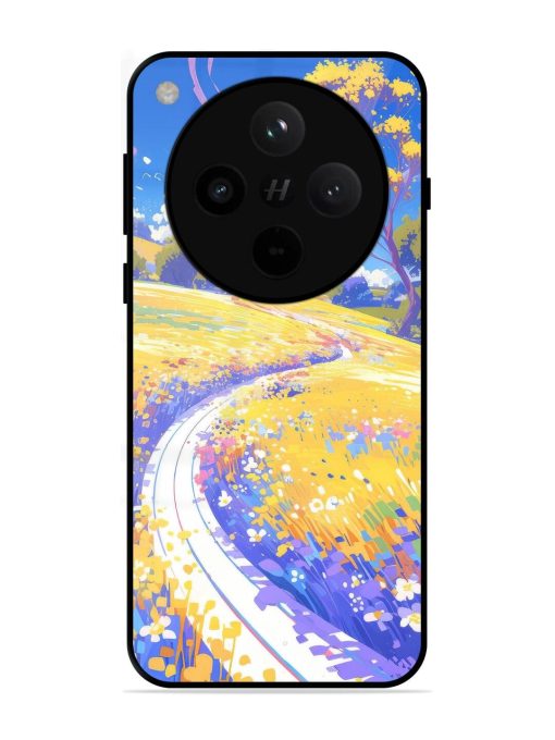 Vibrant Spring Meadow Glossy Soft Edge Case for Oppo Find X8