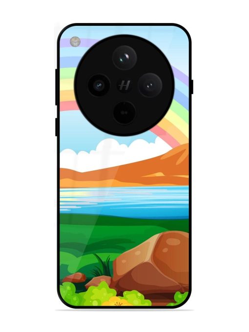 Rainbow Over The Lake Glossy Soft Edge Case for Oppo Find X8