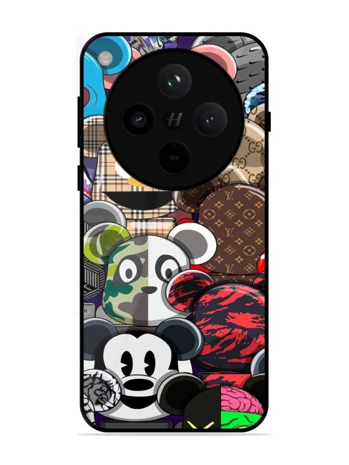 Streetwear Bearbrick Extravaganza Glossy Soft Edge Case for Oppo Find X8