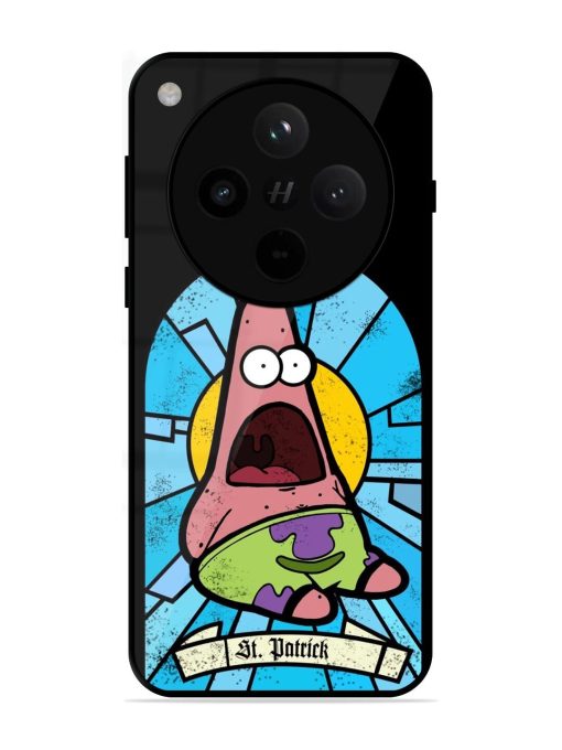 St. Patrick'S Day Stained Glass Patrick Star Glossy Soft Edge Case for Oppo Find X8