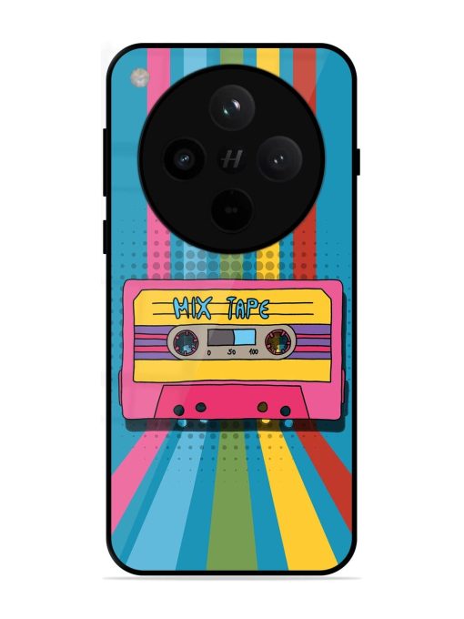 Retro Cassette Tapes Glossy Soft Edge Case for Oppo Find X8