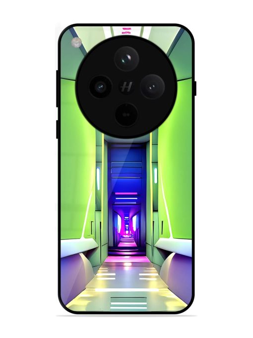 Neon Corridor Glossy Soft Edge Case for Oppo Find X8