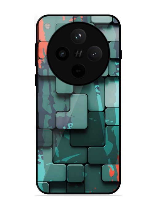 Abstract Geometric Mosaic Glossy Soft Edge Case for Oppo Find X8