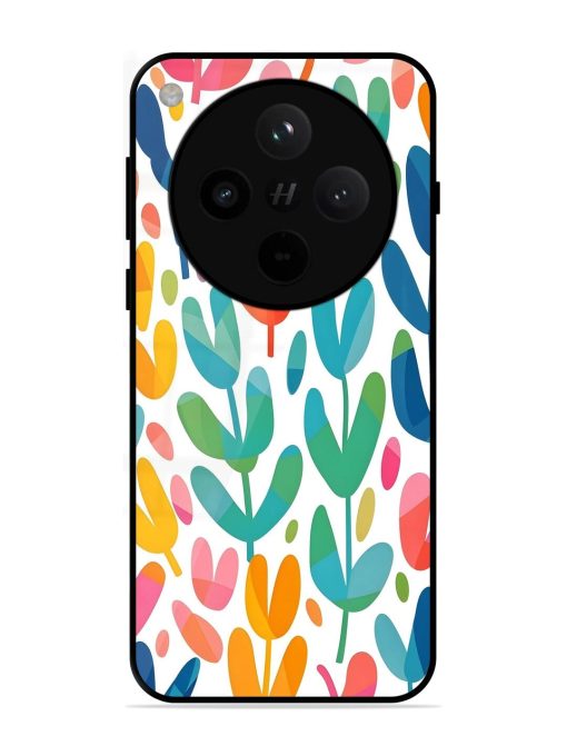 Rainbow Of Blooms Glossy Soft Edge Case for Oppo Find X8