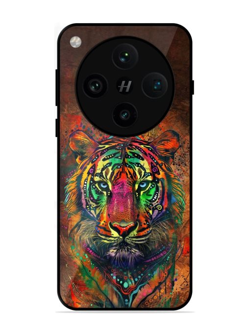 Cosmic Tiger Glossy Soft Edge Case for Oppo Find X8 Pro