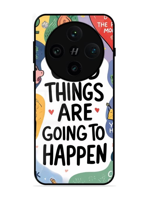 Uplifting Scribbles Glossy Soft Edge Case for Oppo Find X8 Pro