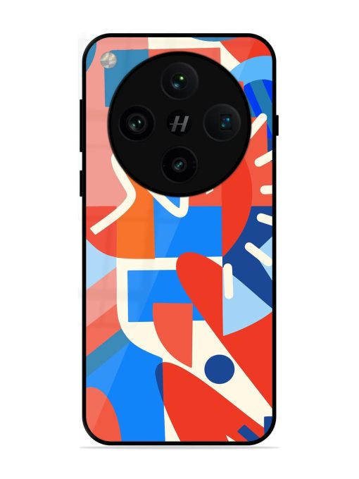 Abstract Harmony Glossy Soft Edge Case for Oppo Find X8 Pro