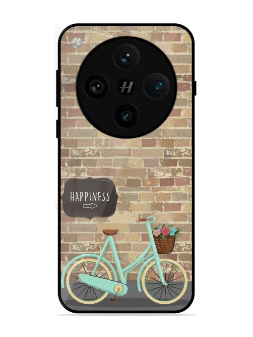 Pedaling Towards Happiness Glossy Soft Edge Case for Oppo Find X8 Pro