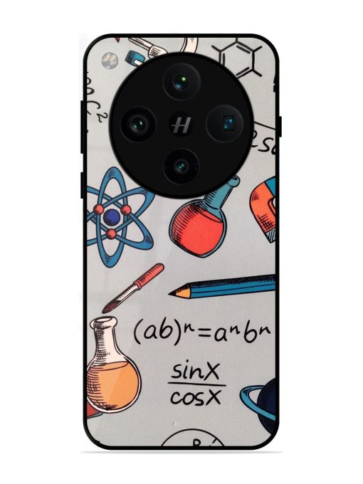 Science Doodle Glossy Soft Edge Case for Oppo Find X8 Pro