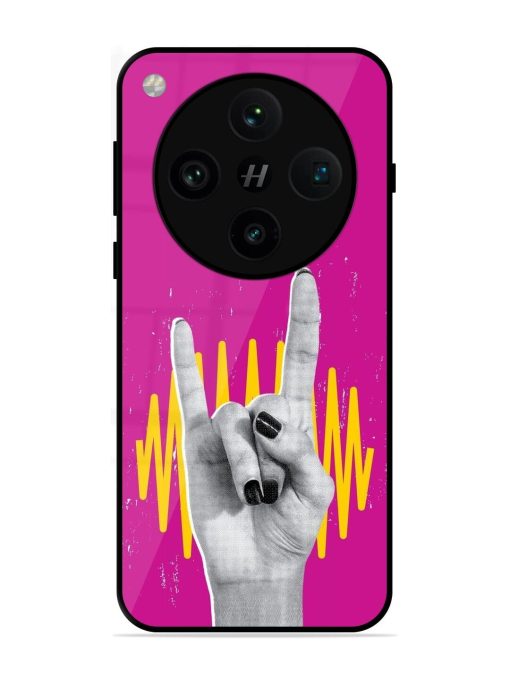 Rock Hand Glossy Soft Edge Case for Oppo Find X8 Pro