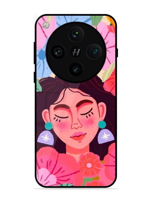 Blooming Serenity Glossy Soft Edge Case for Oppo Find X8 Pro