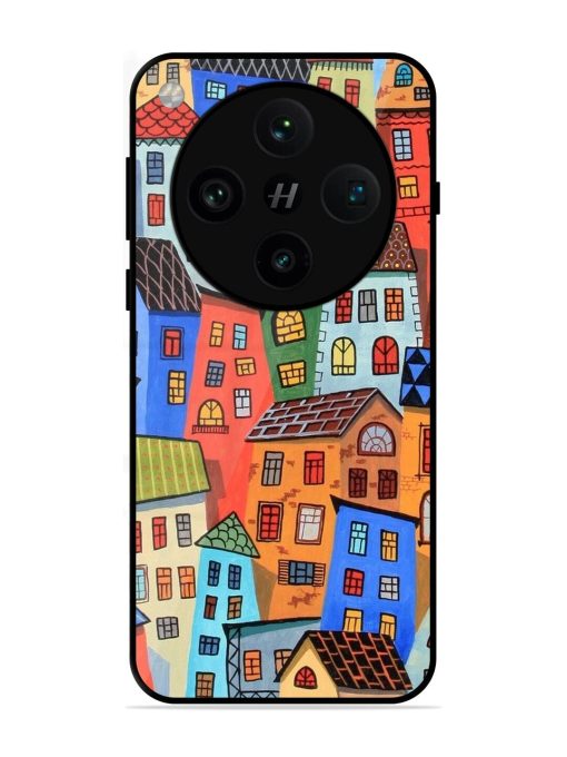 Rainbow House Glossy Soft Edge Case for Oppo Find X8 Pro