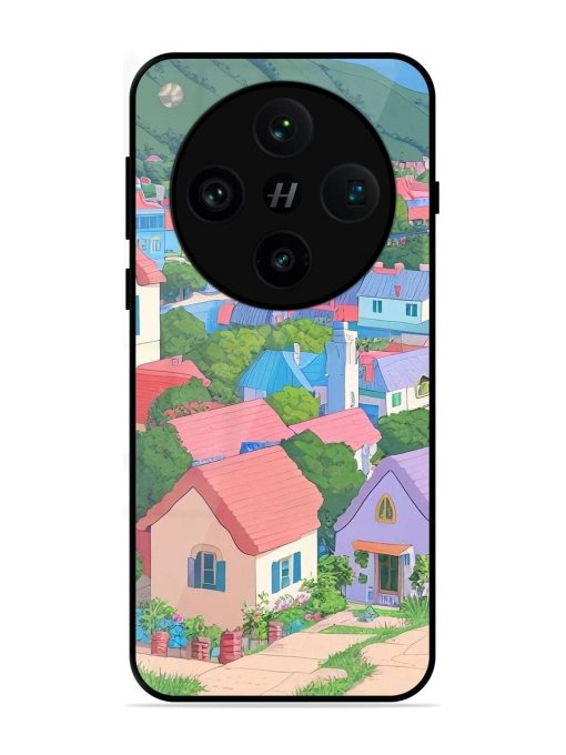 Pastel Paradise Glossy Soft Edge Case for Oppo Find X8 Pro