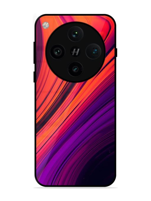 Crimson Curls Glossy Soft Edge Case for Oppo Find X8 Pro