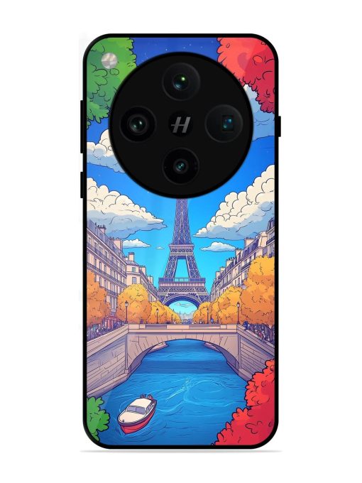 Parisian Panorama Glossy Soft Edge Case for Oppo Find X8 Pro