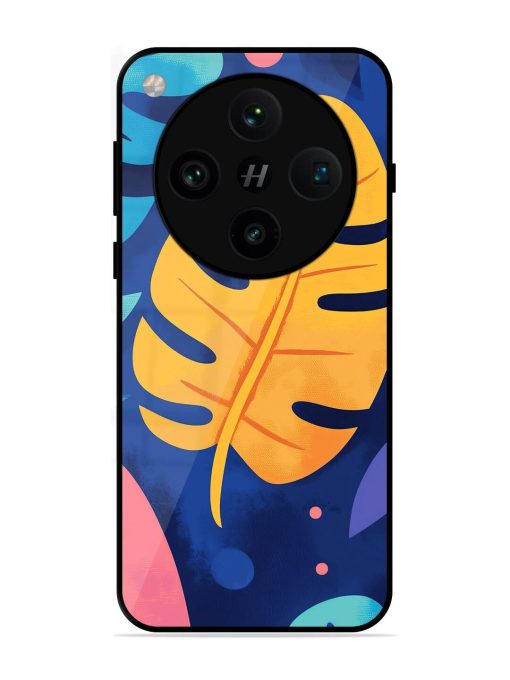Tropical Tapestry Glossy Soft Edge Case for Oppo Find X8 Pro
