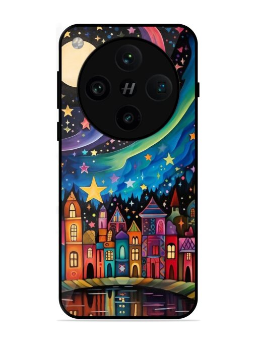 Starlit Village Glossy Soft Edge Case for Oppo Find X8 Pro