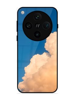 Golden Cloudscape Glossy Soft Edge Case for Oppo Find X8 Pro