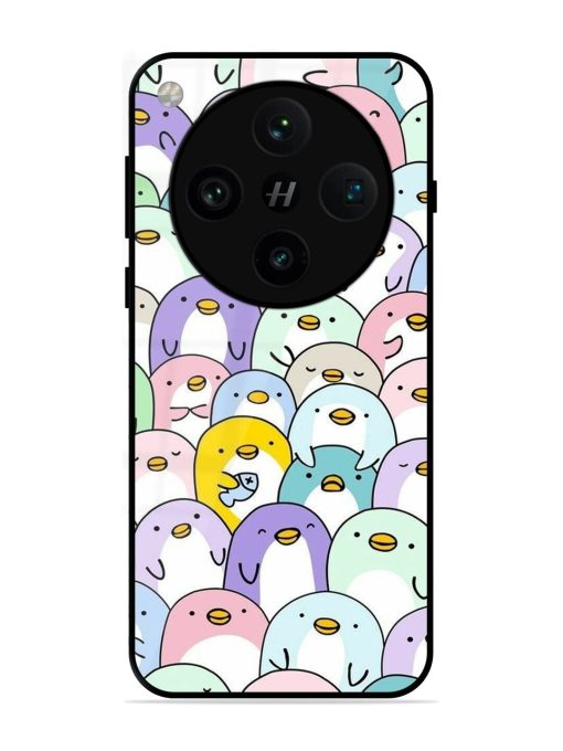 Penguin Party Glossy Soft Edge Case for Oppo Find X8 Pro