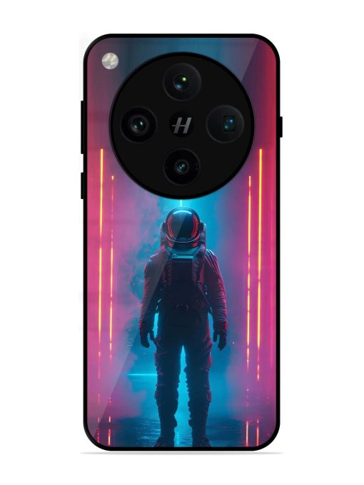 Neon Astronaut Glossy Soft Edge Case for Oppo Find X8 Pro