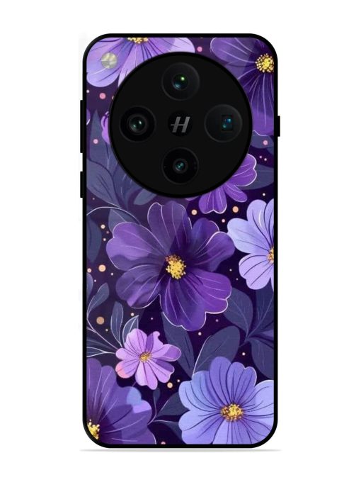 Purple Paradise Glossy Soft Edge Case for Oppo Find X8 Pro