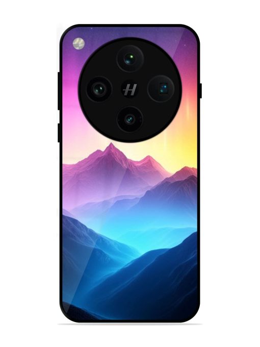 Cosmic Mountains Glossy Soft Edge Case for Oppo Find X8 Pro