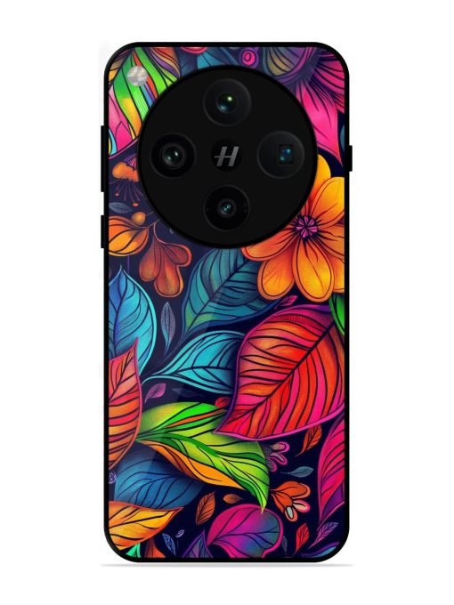Rainbow Of Blooms Glossy Soft Edge Case for Oppo Find X8 Pro